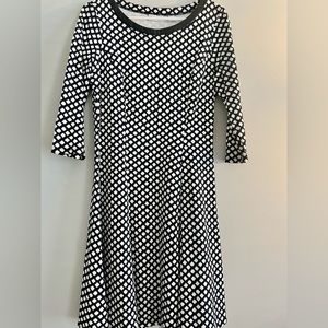 Diamond printed casual dress